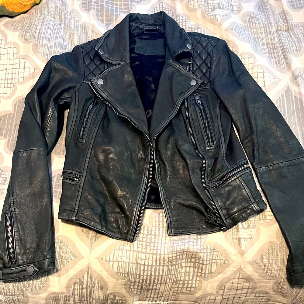 Allsaints size 4 leather jacket